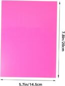 10pcs Heat Shrink Sheets Kit for Keychain Charms Shrink Art for Handmade Accessories Includes Fluorescent and Transparent
