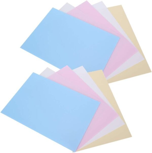 10Pcs DIY Shrink Film Sheets | Frosted Heat Shrinkable Colored Pencils | Hand - Painted Keychains/Jewelry/Toys | 20% Shrink Size, 10 Vibrant Colors - Image 2