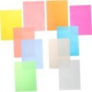10pcs Heat Shrink Sheets for DIY Keychains Brooches Crafts Easy to Use Shrink Art for Creative Projects Including Fluorescent Orange Green Yellow Gold Silver Blue and Red