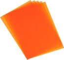 5 Pcs Shrink Plastic Sheets, 8x12 Inch Shrink Films Paper Heat Shrink Art Paper for Making Earrings, Necklace, Keychains DIY Crafts Project, Bright Orange