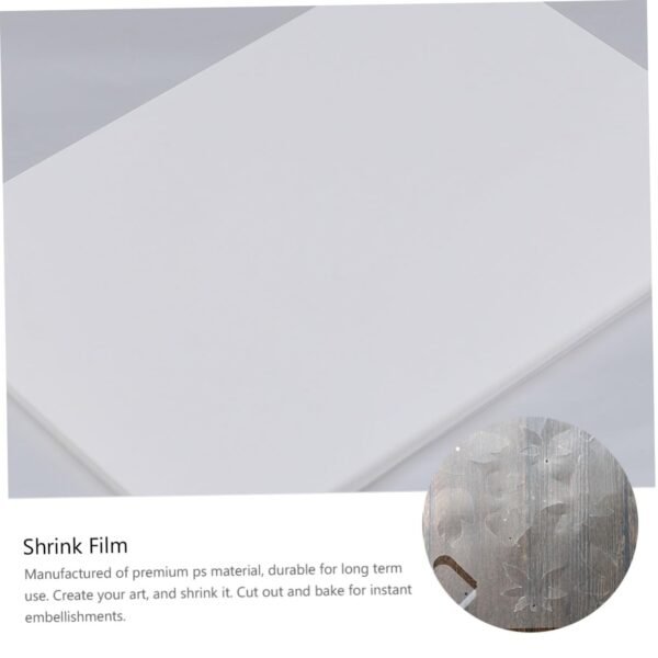 Hand-Painted Heat Shrink Sheet Kit 100 Sheets Heat Shrink Printing Sheets for Safe Fashionable for Keyrings - Image 2
