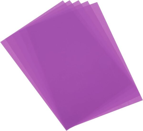 5 Pcs Shrink Plastic Sheets, 8x12 Inch Shrink Films Paper Heat Shrink Art Paper for Making Earrings, Necklace, Keychains DIY Crafts Project, Purple