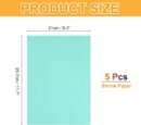 5 Pcs Shrink Plastic Sheets, 8x12 Inch Shrink Films Paper Heat Shrink Art Paper for Making Earrings, Necklace, Keychains DIY Crafts Project, Light Blue