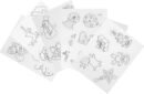 Xmas Shrink Plastic Kit DIY Ornaments Heat Shrink Film Sheets Shrink Art Paper 1Set