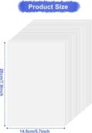 100PCS  Sheets, 20 x 14.5 cm Shrink Plastic Sheets, Shrink Film Sheets, Printable Shrink Dink Sheets for DIY Crafts Gifts and Keychain Making