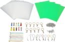 Heat Shrink Film Sheets Kit DIY Handcrafted PVC Material for Making Keychains Decorations Jewelry