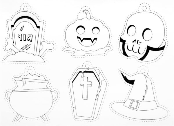 Sheets, Heat Shrink Sheets Easy Coloring Halloween Diverse Pattern Easy to Create Widely Used 8Pcs for DIY cyrank Sheets - Image 2