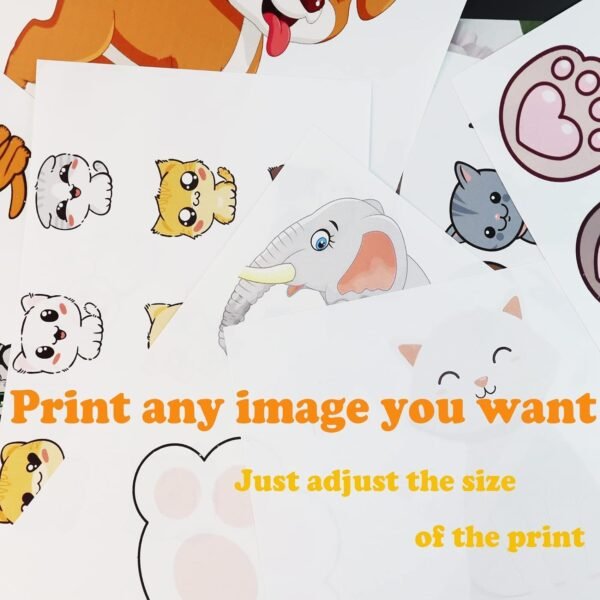 25 Sheets White Printable Shrink Plastic Sheets,Printable Shrink Sheets Inkjet Shrink Films Papers for Inkjet Printer Kids DIY Art - Image 2