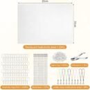 245 Pieces Shrink Plastic Sheets Kit,Shrink Paper Keychain Kit,Shrinking Paper Set Includes 25 Sheets Shrinky Papers,Hole Punch,Clear Heat Film Papers for Creating Keychains,Custom Decor