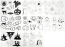8Pcs Halloween Heat Shrink Sheet Kit,Heat Shrink Sheets,Halloween Style Wide Application Easy to Create Shrinky Paper Art Films for Keychain Jewelry DIY
