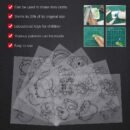 24PCS Painting Heat Shrink Sheets, Shrink Film Paper Shrinky Plastic Art Kit Jewelry Crafts Accessories for Keychains, Toys and Artwork