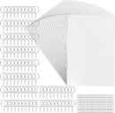 225pcs/set Heat Shrink Sheet Kits Drawing Film Paper Keychain Keyring Making Creative Art Craft Holiday Kid