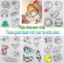 Heat Shrink Plastic Sheets Shrink Film Papers Kit Patterned Sheets Frosted Shrink Paper Sheet 171 PCS DIY Ornaments Keychains Making for Creative Art and Craft (8 x 5.7inch)